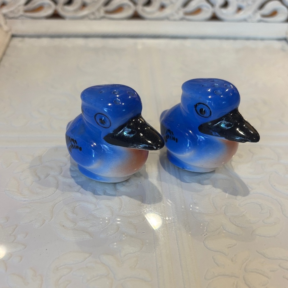 Blue Bird Salt and Pepper Shakers